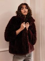 Immaculate Vegan - Issy London Halle Luxe Vegan Faux Fur Jacket | Berry XS