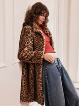 Immaculate Vegan - Issy London Millie Luxe Vegan Faux Fur Coat | Leopard XS