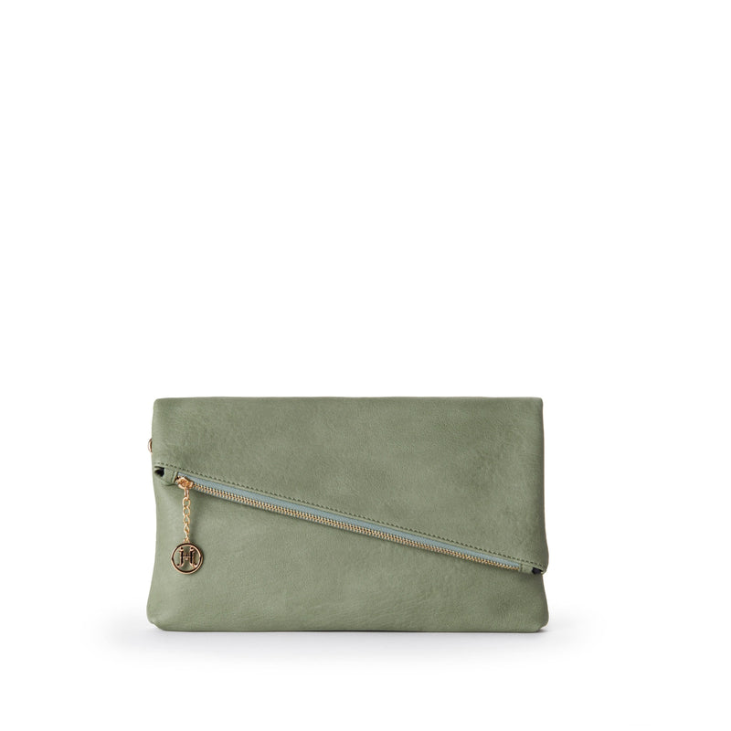 jeane & jax CYNDIE Asymmetrical Foldover Clutch