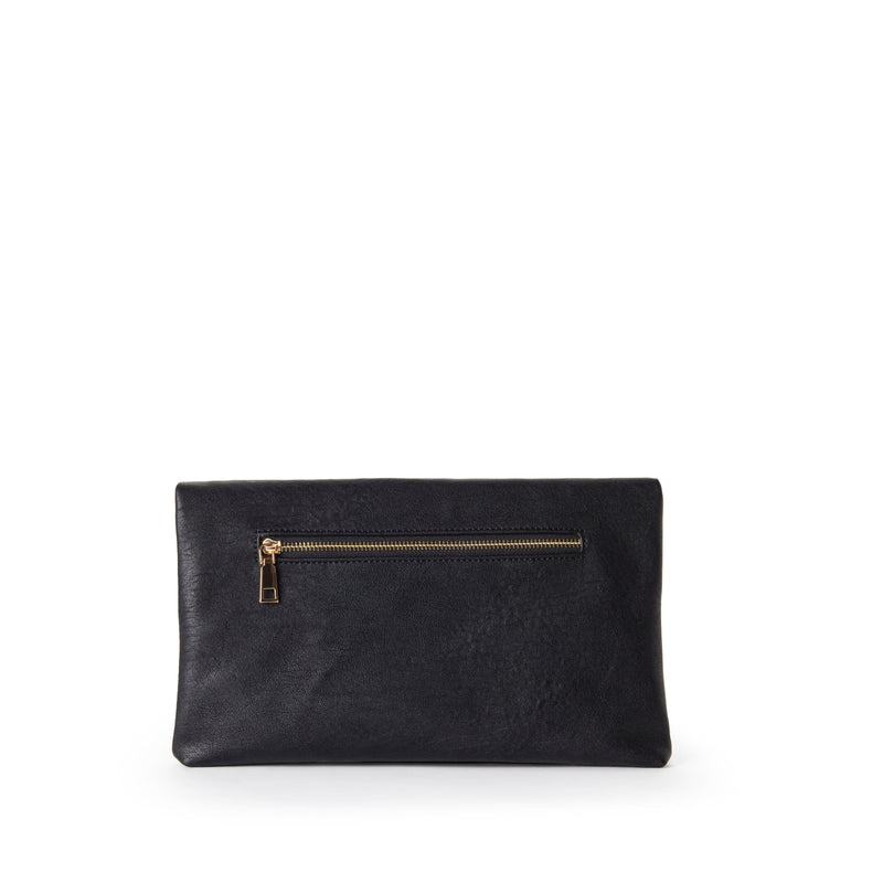 jeane & jax CYNDIE Asymmetrical Foldover Clutch