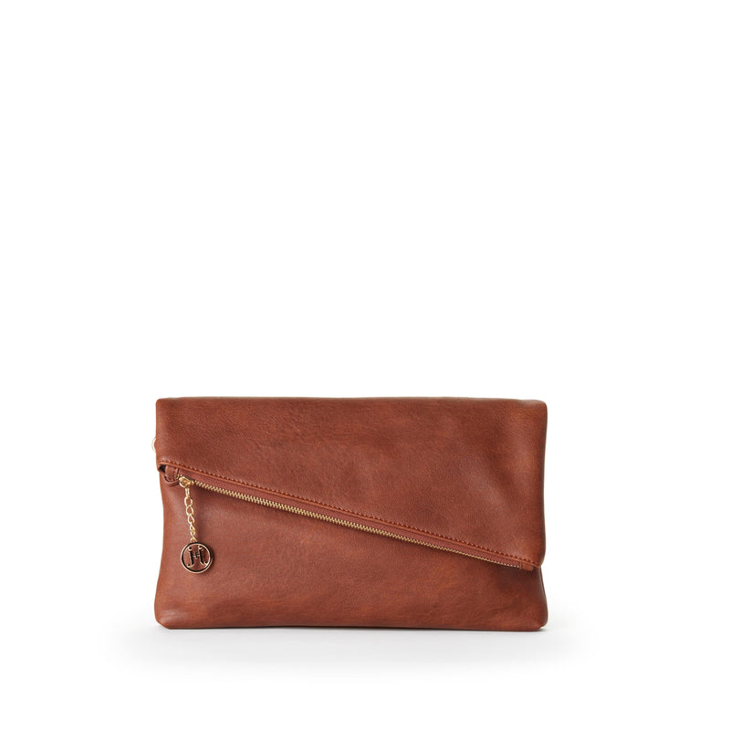 jeane & jax CYNDIE Asymmetrical Foldover Clutch