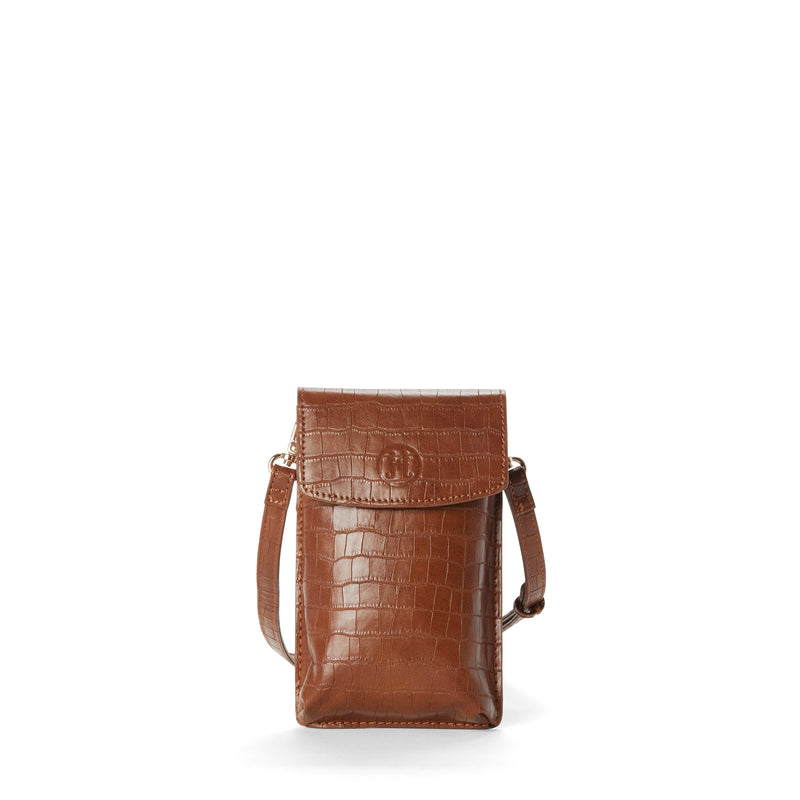 jeane & jax SADIE Croco Crossbody Phone Case