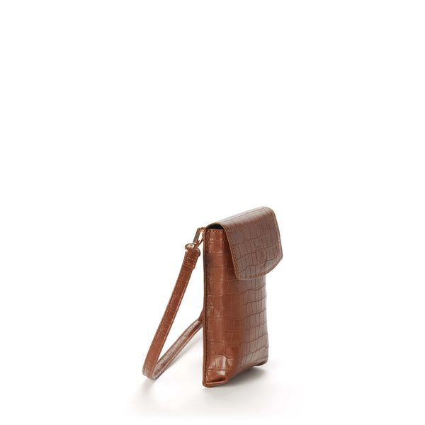 jeane & jax SADIE Croco Crossbody Phone Case