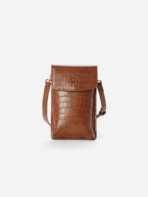 jeane & jax SADIE Croco Crossbody Phone Case