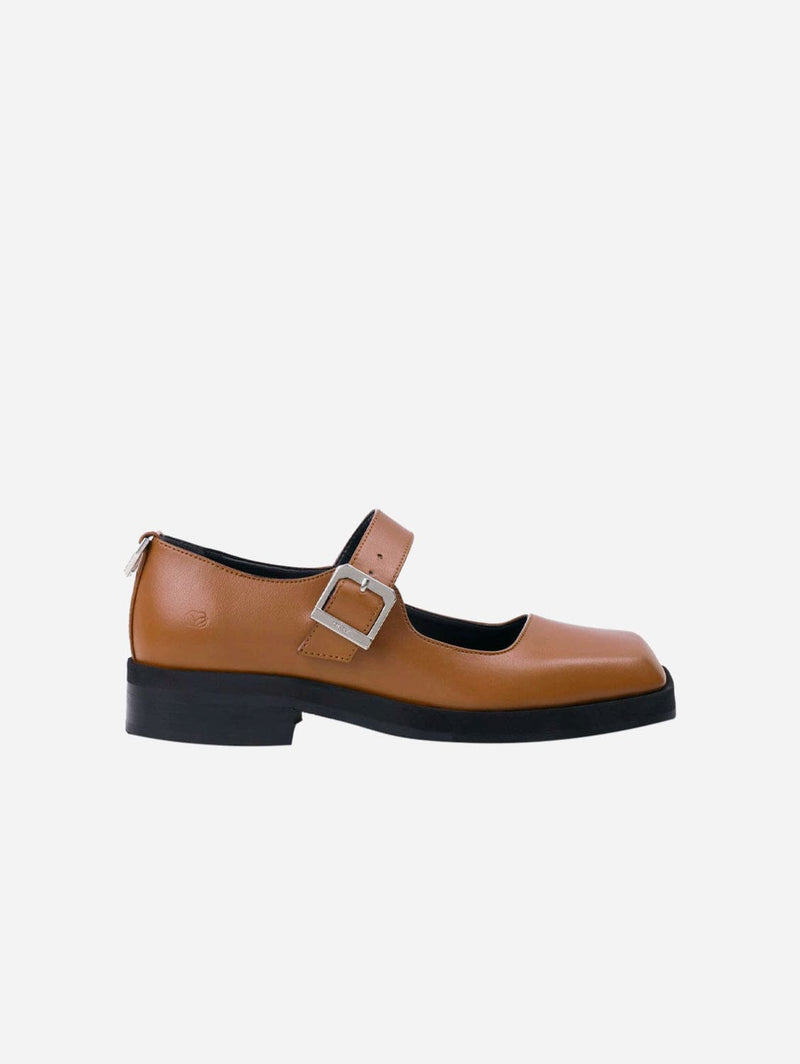 PREV Jenny Apple Leather Square Toe Mary Janes | Ginger UK3 / EU36 / US5