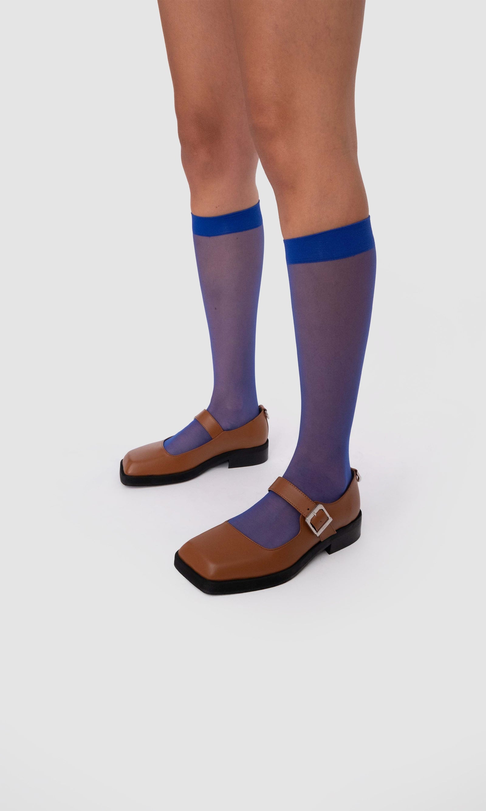 PREV - Jenny Apple Leather Square Toe Mary Janes | Ginger