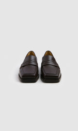 Immaculate Vegan - PREV Joan Vegan Olive & Apple Leather Loafers | Brown