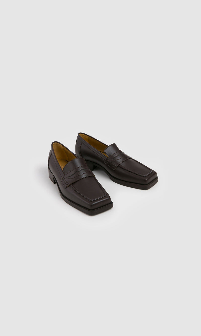 PREV Joan Vegan Olive & Apple Leather Loafers | Brown