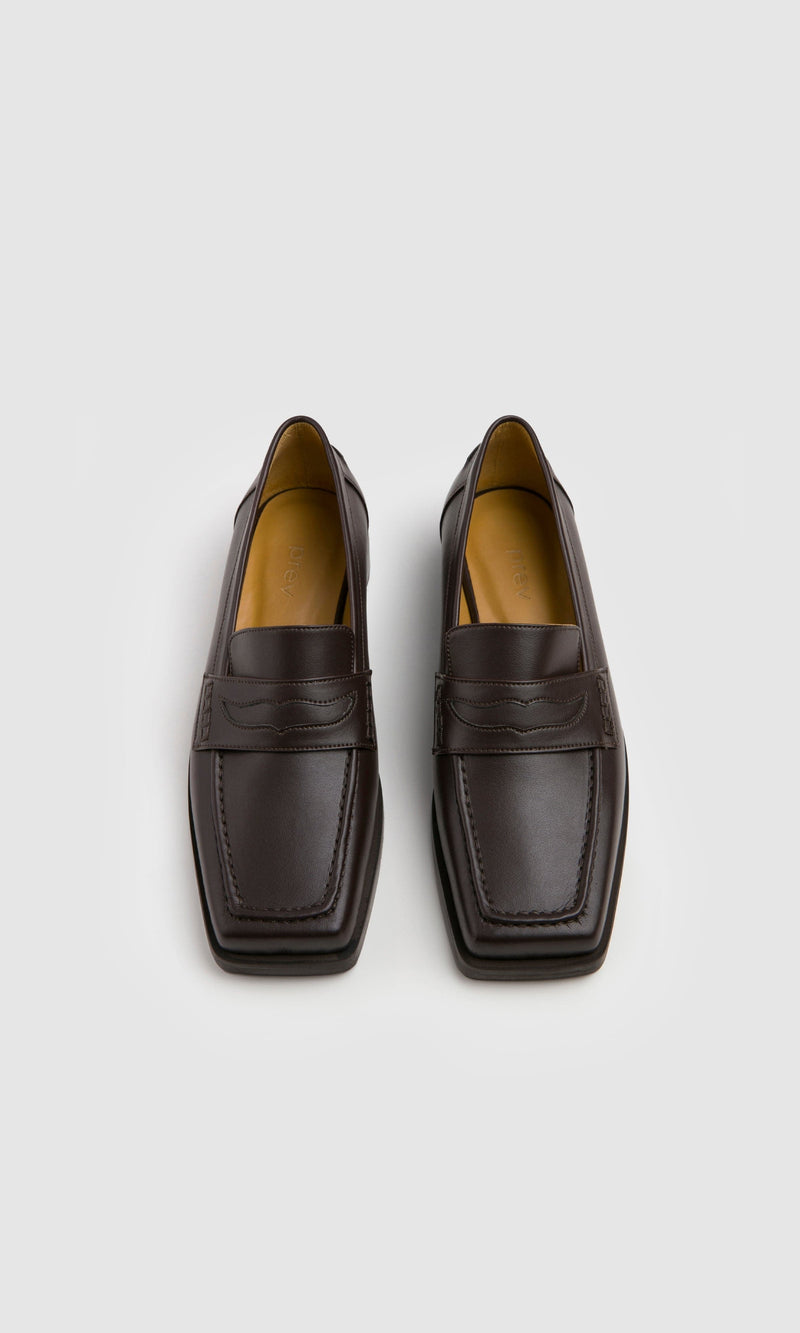 PREV Joan Vegan Olive & Apple Leather Loafers | Brown