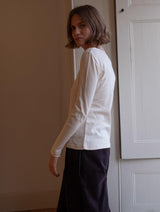Immaculate Vegan - Cali Organic Cotton Pointelle T-Shirt | Ecru