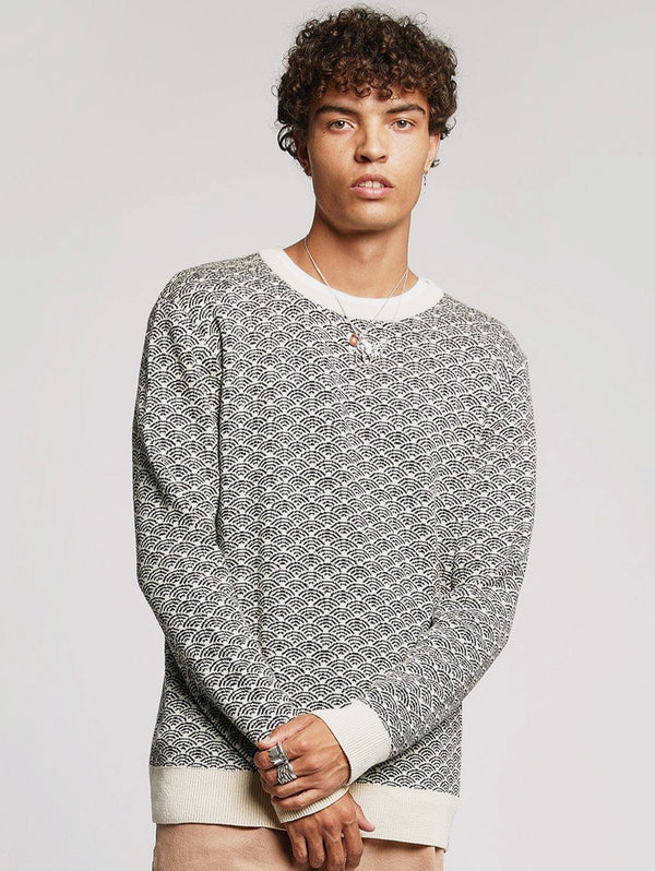 Hakku Men's Organic Cotton Jumper | Off White