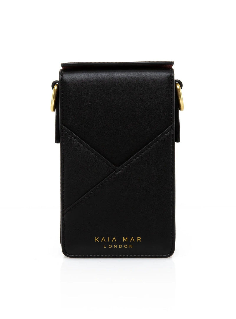 Kaia Mar Kaia Desserto Cactus Leather Phone Bag | Orange Strap