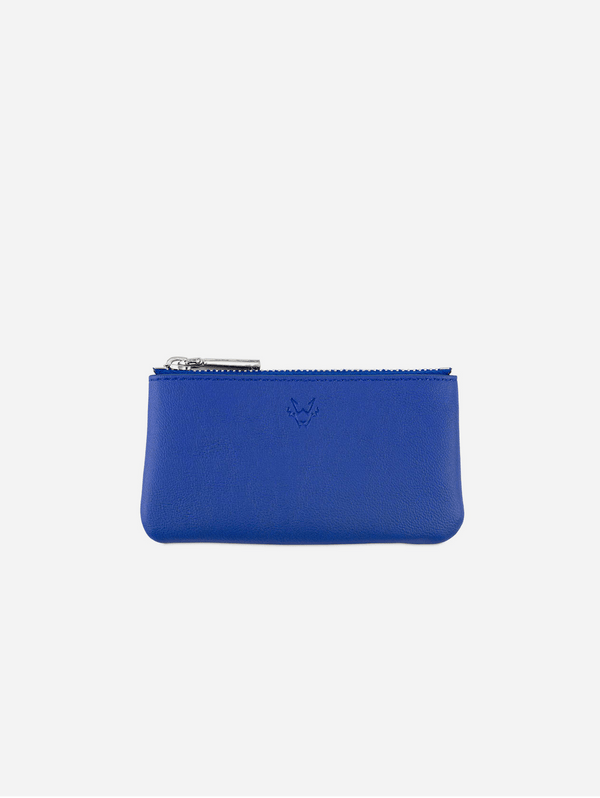 Watson & Wolfe Key Holder Vegan Leather Wallet | Cobalt Blue