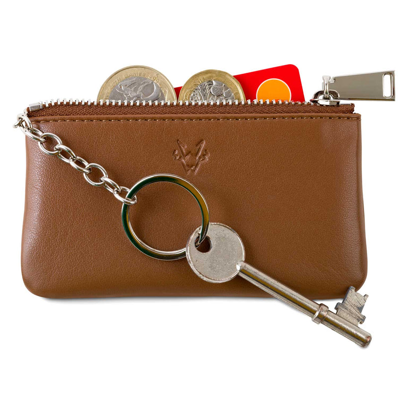 Watson & Wolfe Key Holder Wallet in Tan