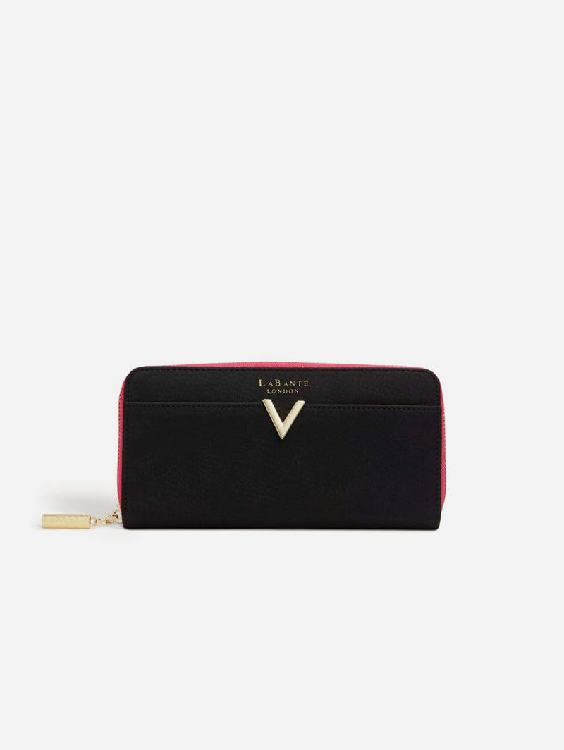 Kindness Vegan Leather Two-Tone Wallet | Black