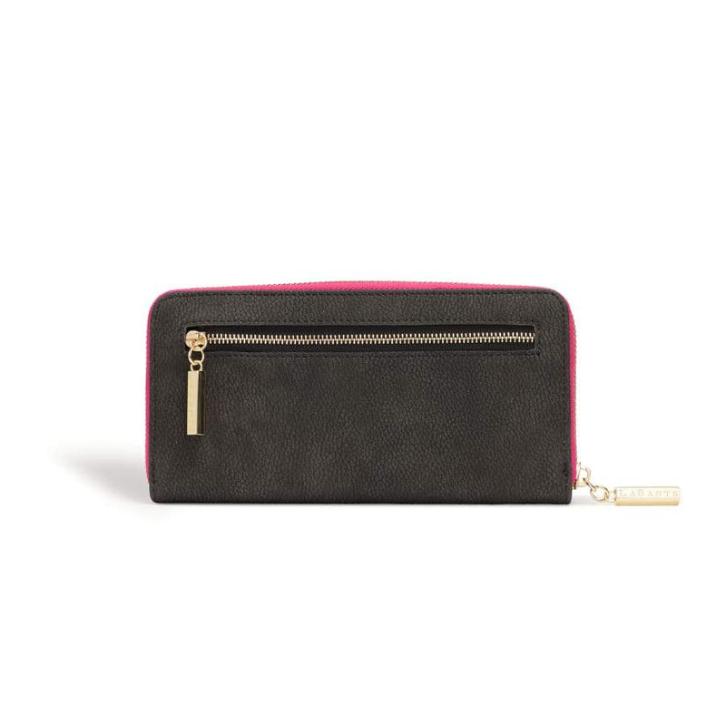 LaBante London Kindness Vegan Leather Two-Tone Wallet | Dark Grey