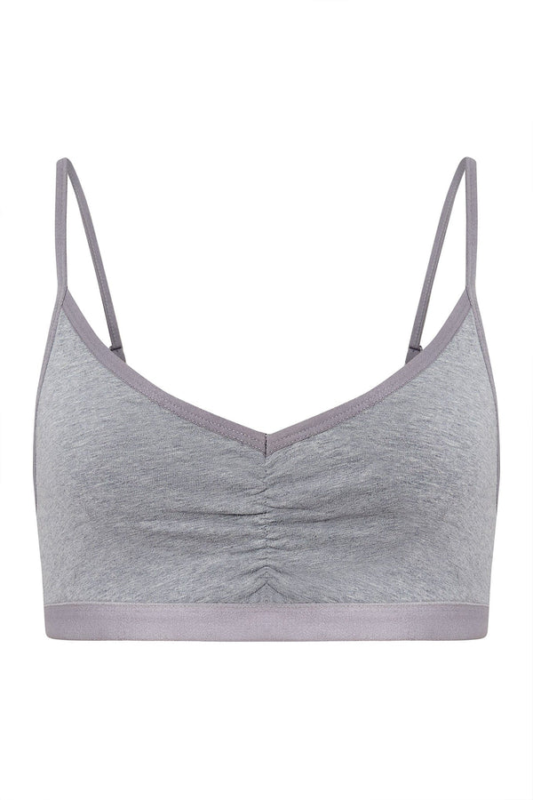 KOMODO Anastasia Organic Cotton Bra | Grey