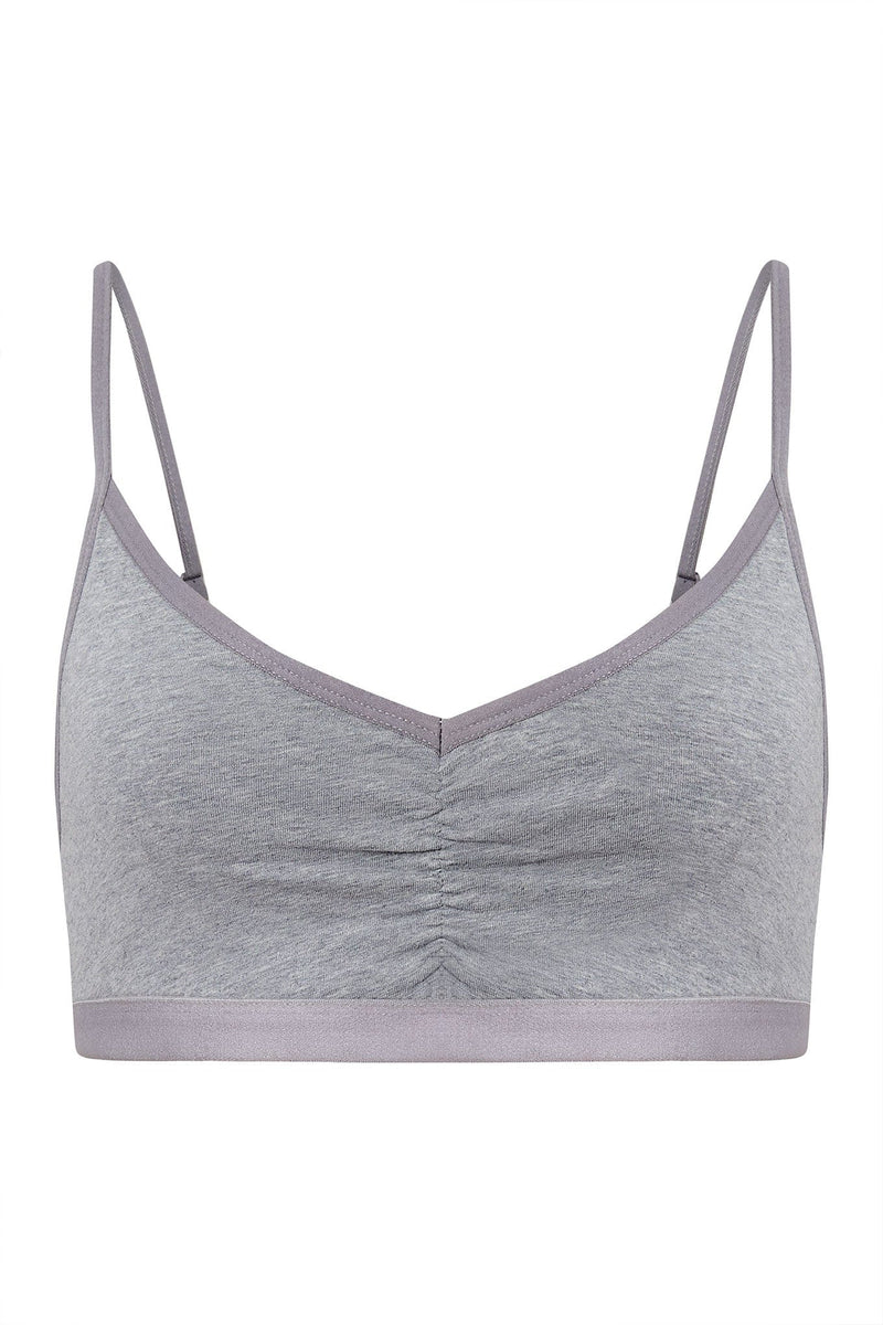 KOMODO Anastasia Organic Cotton Bra | Grey