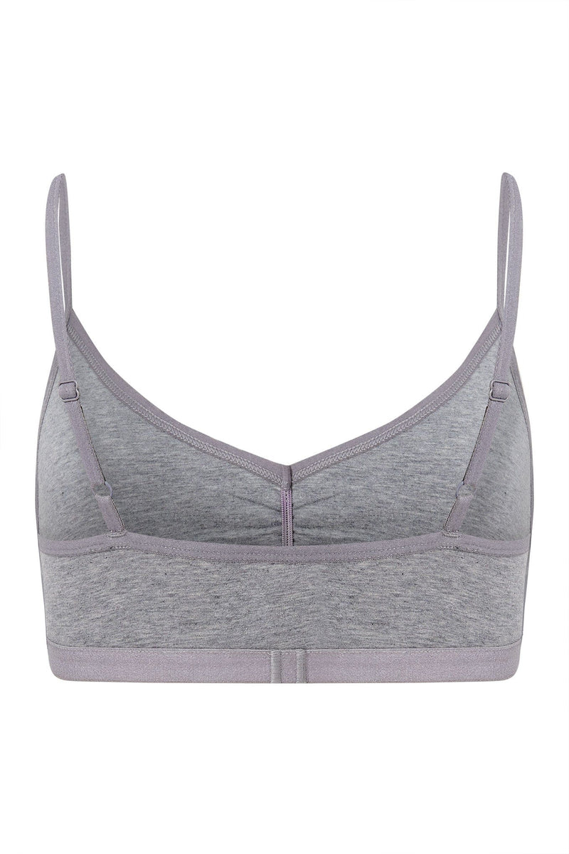 KOMODO Anastasia Organic Cotton Bra | Grey