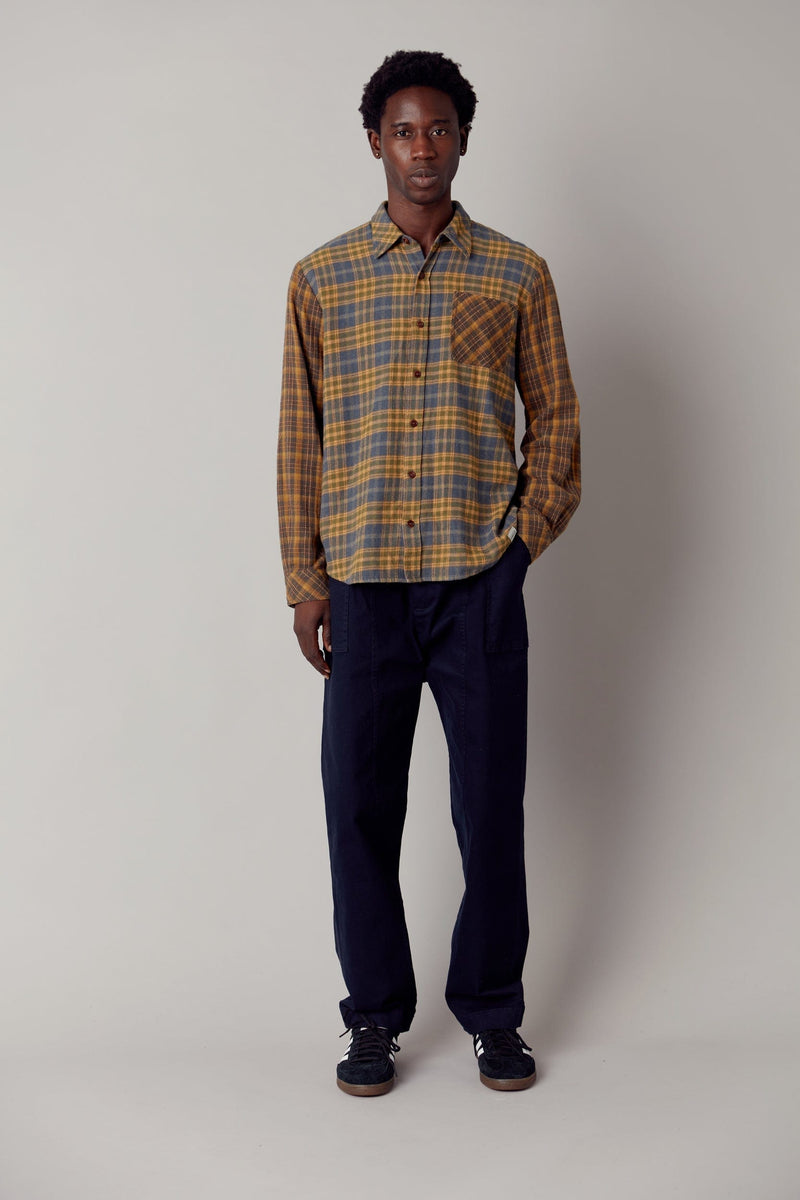 KOMODO AXEL - Organic Cotton Patchwork Check Shirt