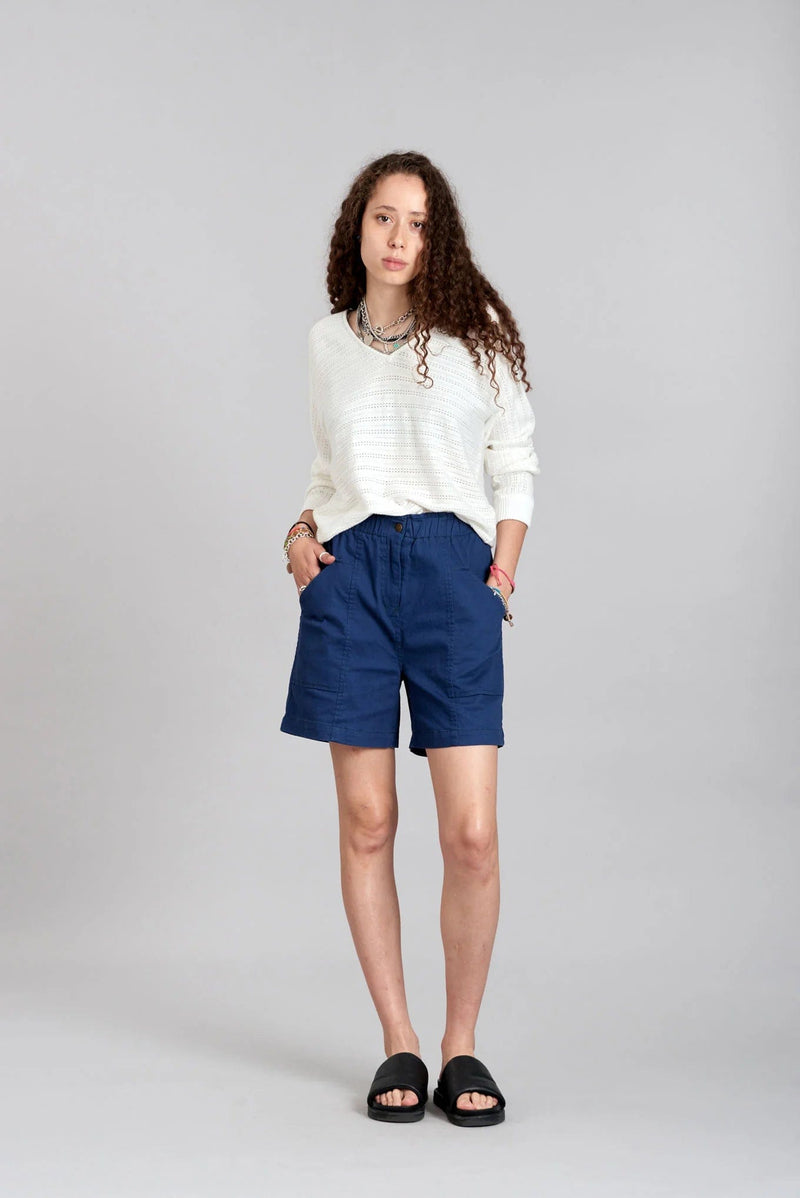 KOMODO DUNE - Cotton Shorts Navy