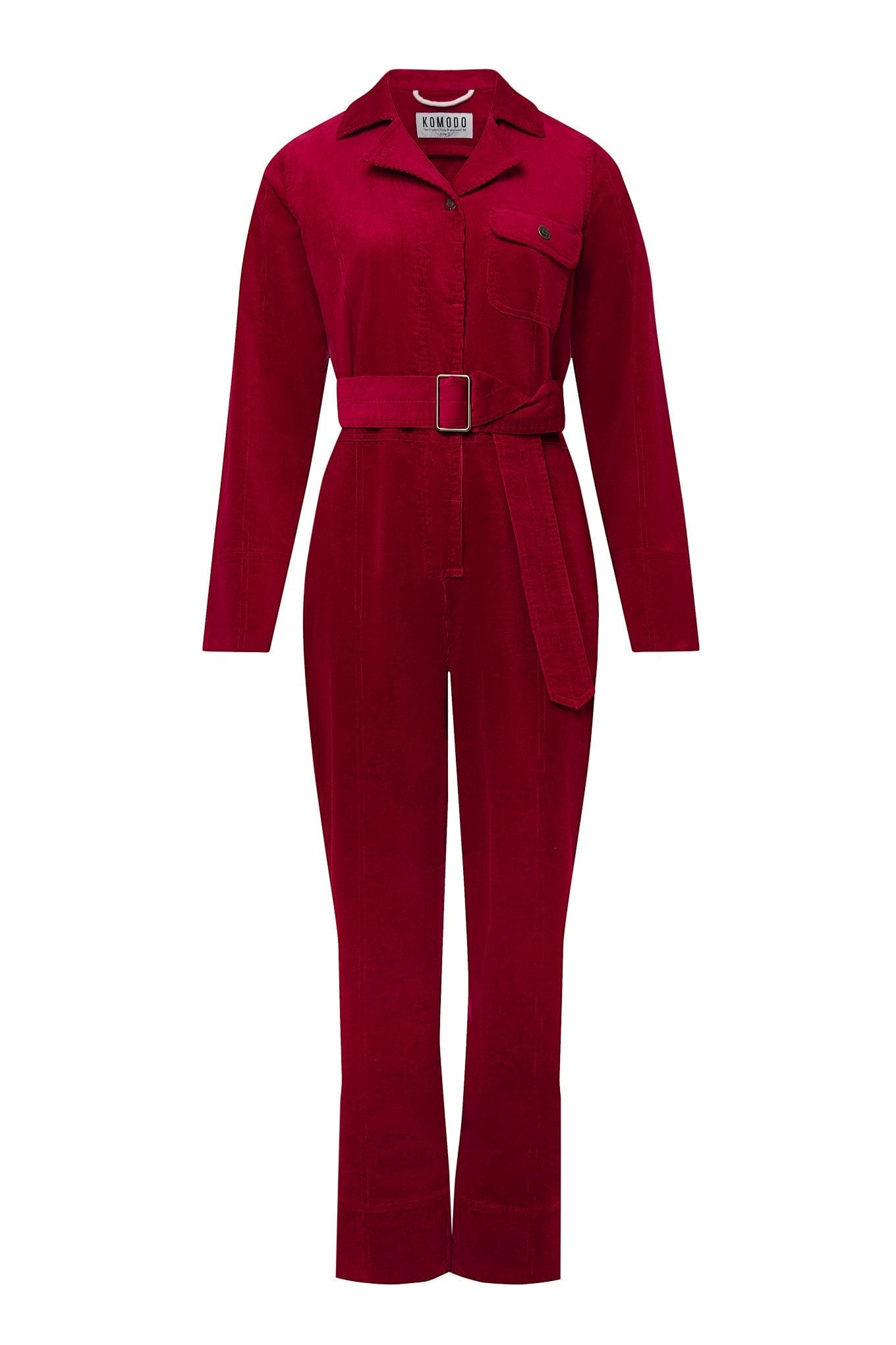 Electra Women's Organic Cotton Needle Cord Jumpsuit | Cherry ...