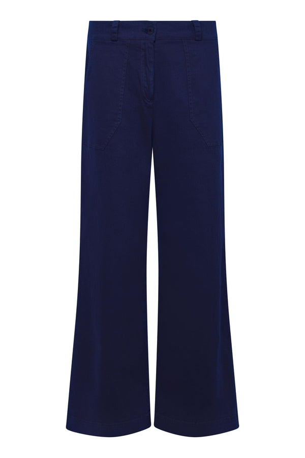 KOMODO FISCHER - Organic Cotton Twill Trouser Dark Navy