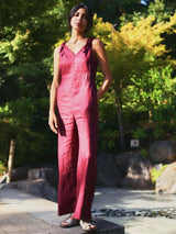 Immaculate Vegan - KOMODO Floss Women's Linen Jumpsuit | Berry
