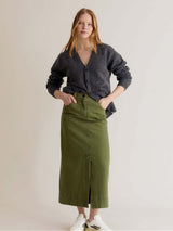 Immaculate Vegan - KOMODO Grace Organic Cotton Twill Denim Skirt | Green Wash