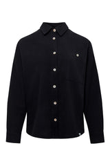 Immaculate Vegan - KOMODO HANAKO - Organic Cotton Seersucker Shirt Black