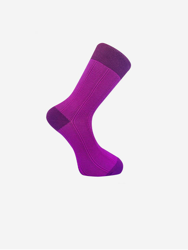 KOMODO Herringbone Unisex Organic Cotton Socks | Pink