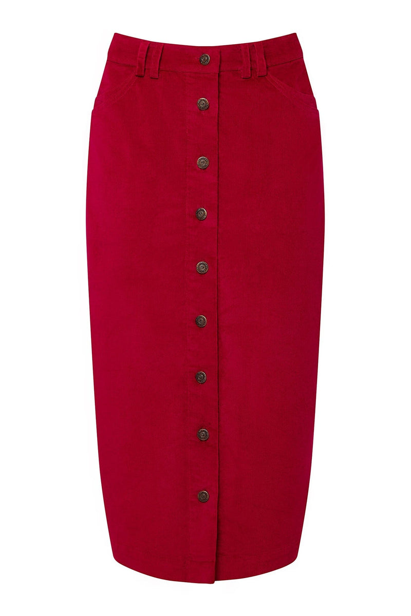 KOMODO Isabel Women's Organic Cotton Skirt | Cherry