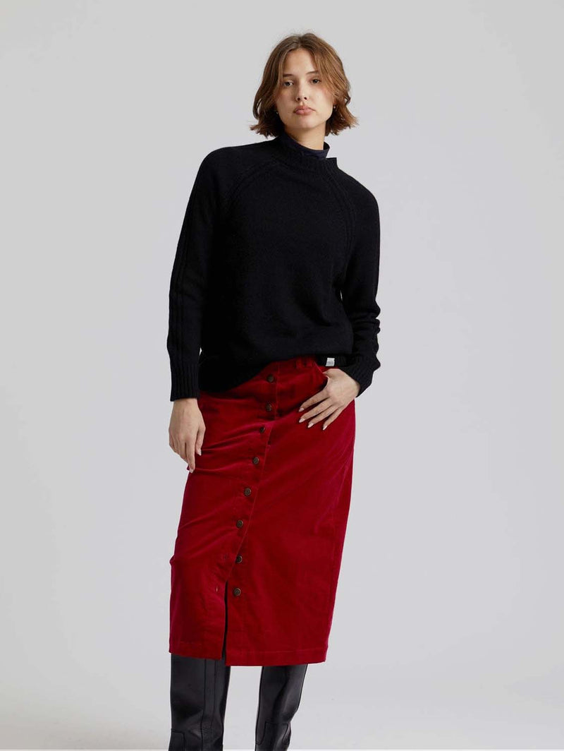 KOMODO Isabel Women's Organic Cotton Skirt | Cherry