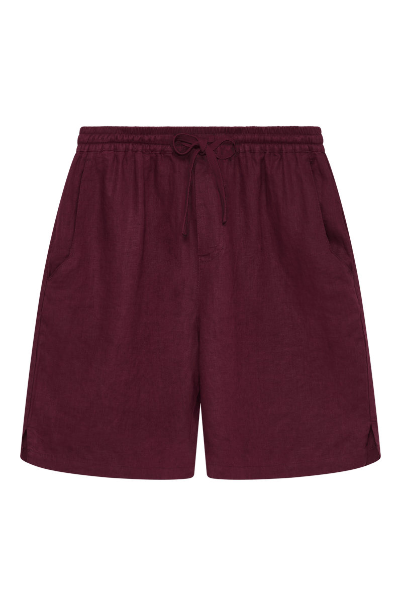 KOMODO JERRY - Linen Shorts Berry