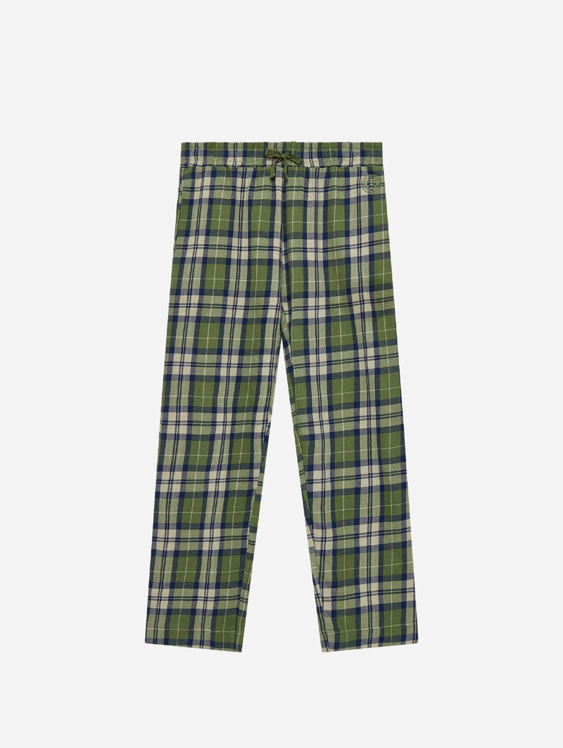 KOMODO Jim Jam Men's GOTS Organic Cotton Pyjama Bottoms Pine Green