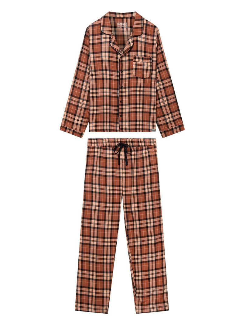 KOMODO JIM JAM PYJAMA WOMENS SET - Clay