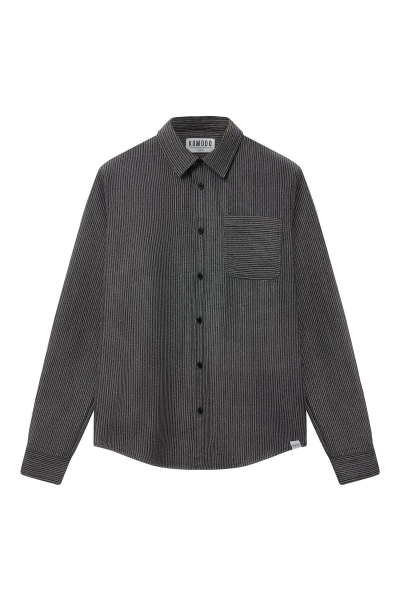 KOMODO JUDE SHIRT - Monochrome Stripe