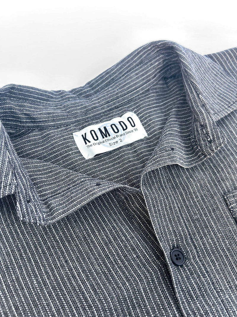 KOMODO JUDE SHIRT - Monochrome Stripe