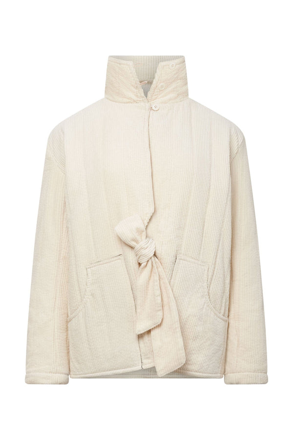 KOMODO KENEILA Organic Corduroy Coat - Winter White