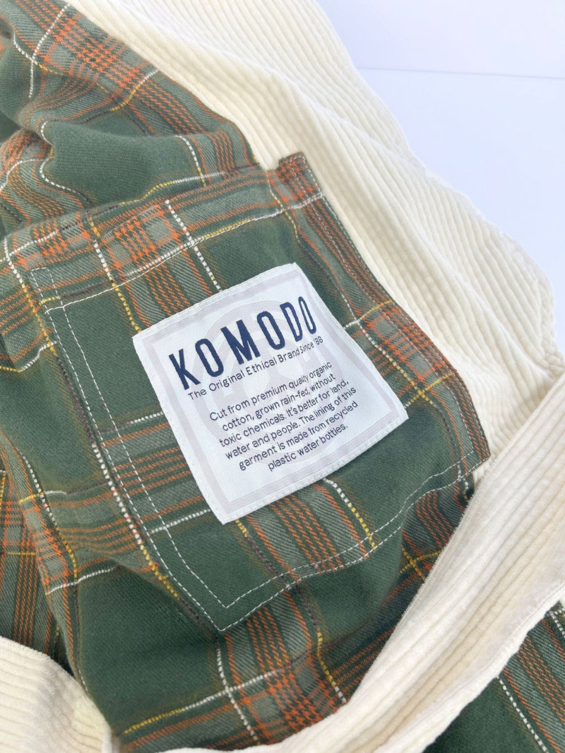 KOMODO KENEILA Organic Corduroy Coat - Winter White