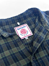 Immaculate Vegan - KOMODO KENJI SHIRT - Navy Check