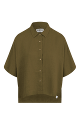 Immaculate Vegan - KOMODO KIMONO khaki linen shirt