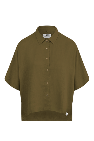 KOMODO KIMONO khaki linen shirt