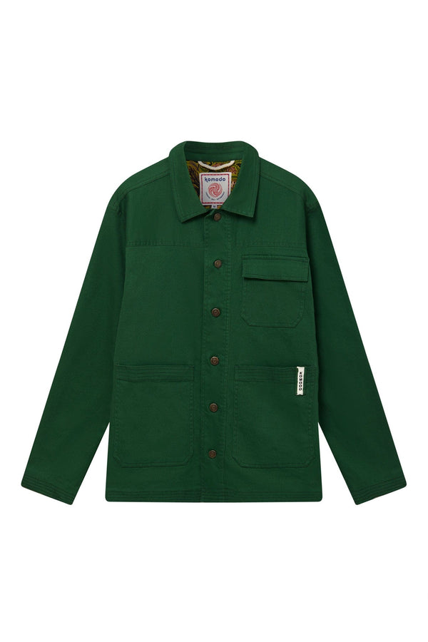 KOMODO LANDON - Organic Cotton Jacket Forest Green