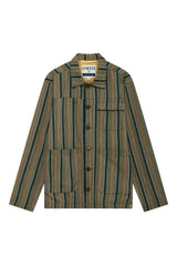 Immaculate Vegan - KOMODO LANDON - Organic Cotton Jacket Green Stripe