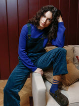 Immaculate Vegan - KOMODO Leni Organic Cotton Corduroy Dungaree | Marine Green