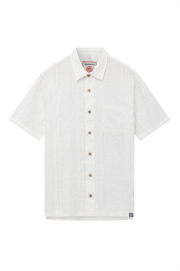 KOMODO LEO - Linen Shirt Off White