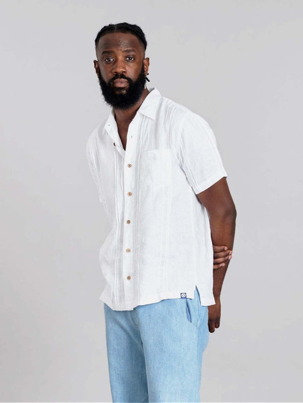 KOMODO LEO - Linen Shirt Off White