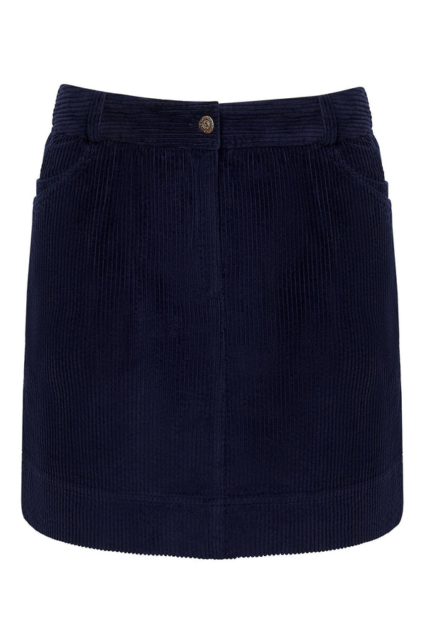 KOMODO LEONI - Organic Cotton Cord Miniskirt Dark Navy