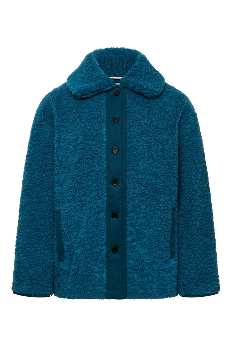 KOMODO LEXI - Recycled PET Fleece Coat French Blue